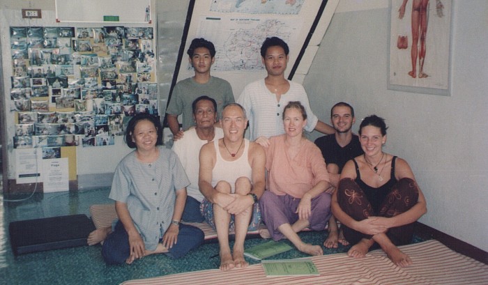 The Chumphoopong Family in 1999, MAC is 28 and starting to teach. His parents on the left