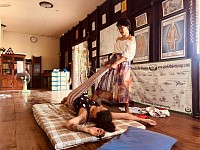 Techniques in Thai massage.
