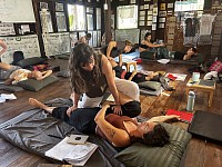 Techniques in Thai massage.